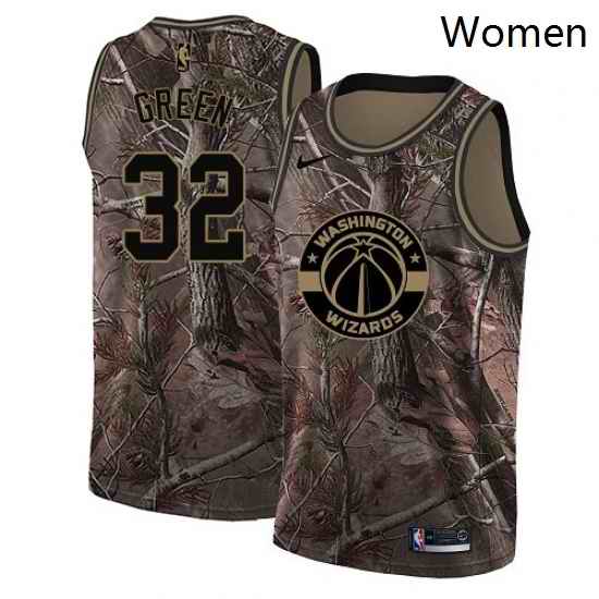 Womens Nike Washington Wizards 32 Jeff Green Swingman Camo Realtree Collection NBA Jersey